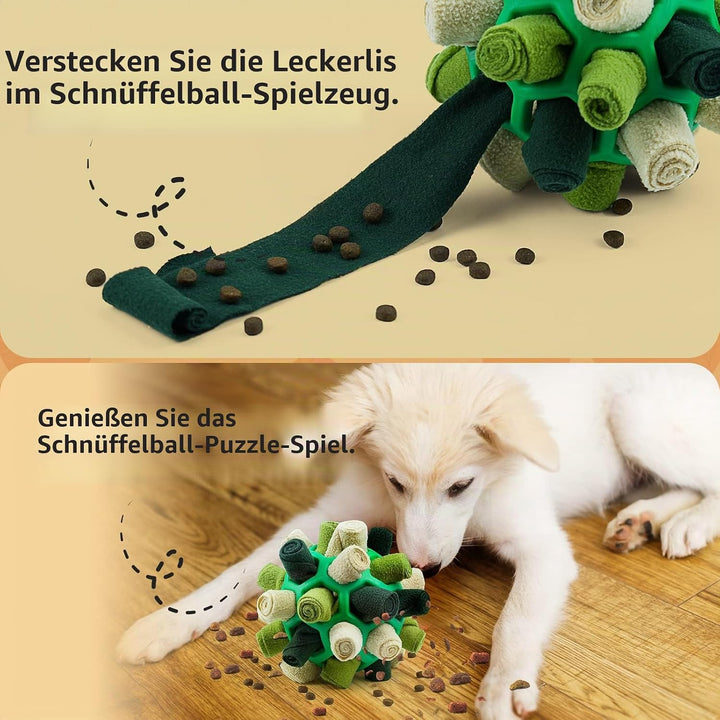 Schnüffelball für Hunde, Schnüffelteppich Schnüffelspielzeug Interaktive Hundespielzeug tragbarer Ha