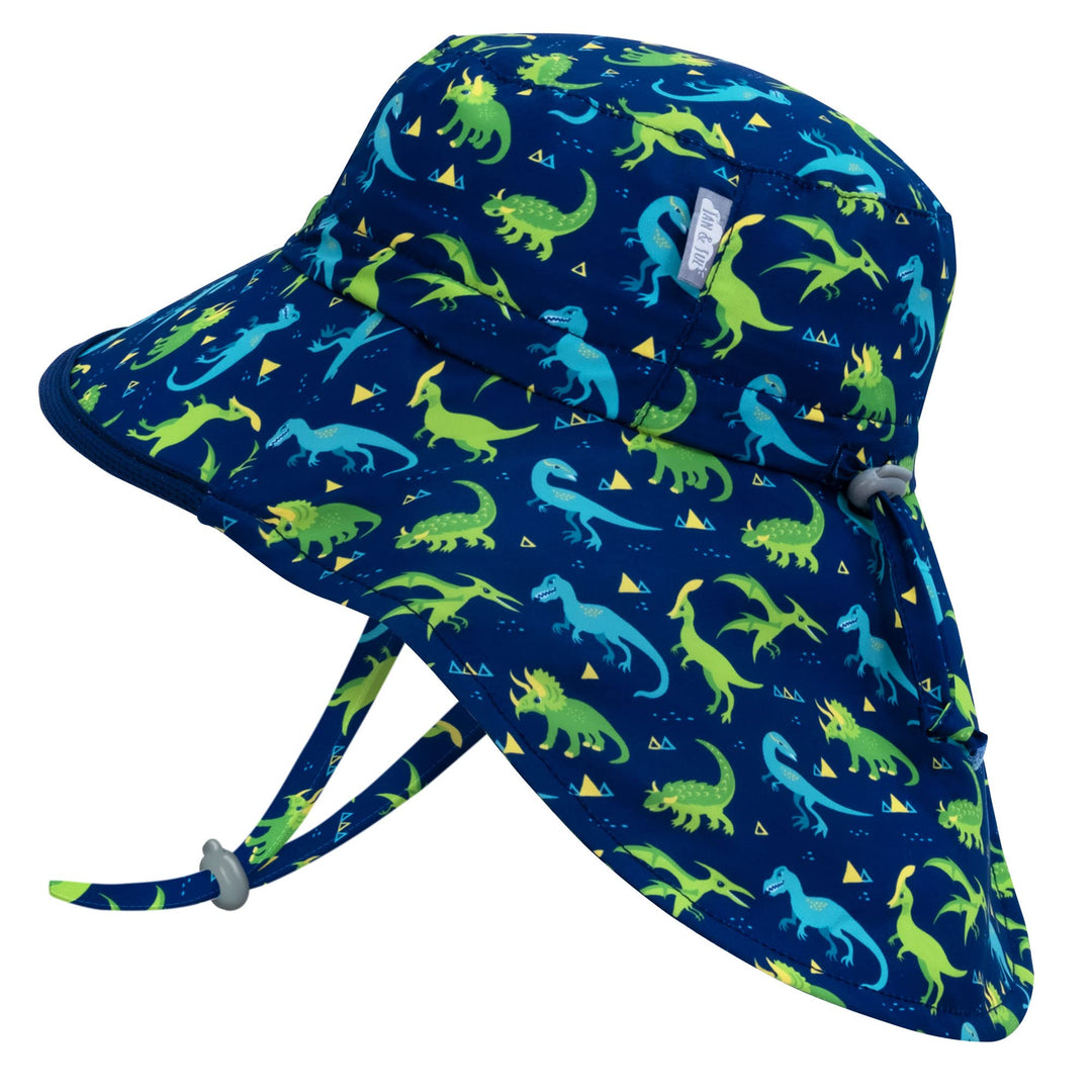 Jan & Jul Kinder Grow-with-Me Aqua-Dry Abenteuer-Sonnenhut 0-6 Monate Dinoland, 0-6 Monate Dinoland