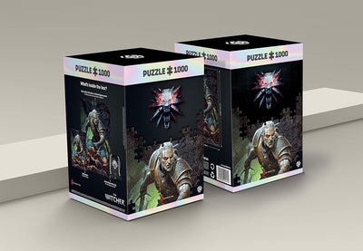 Good Loot The Witcher Dark World Puzzles Premium Box Sack Poster Computerspiel Spielepuzzles für Jug