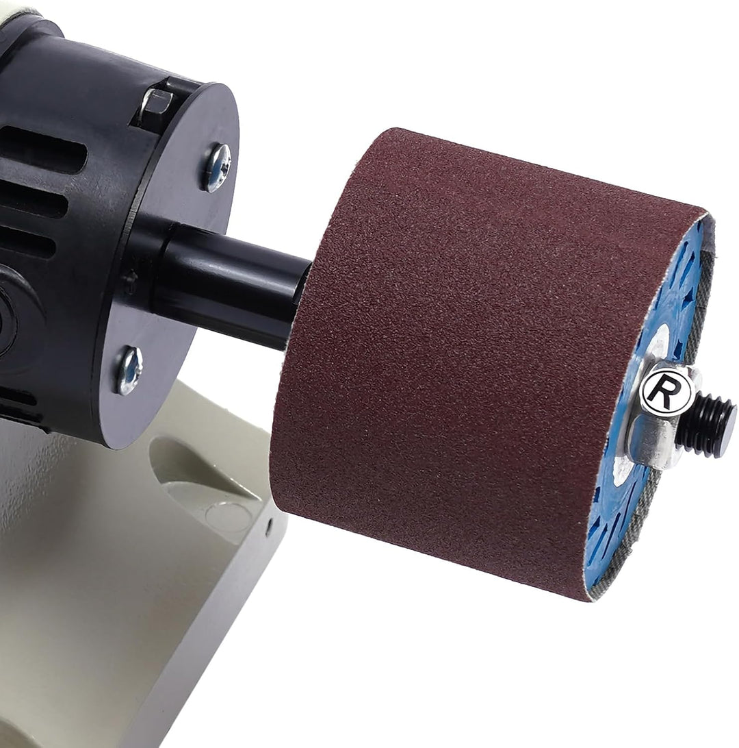 Lederpoliermaschine, Kantenschleifmaschine,350W elektrische Lederbornismaschine mit Holz Brennrad, 0