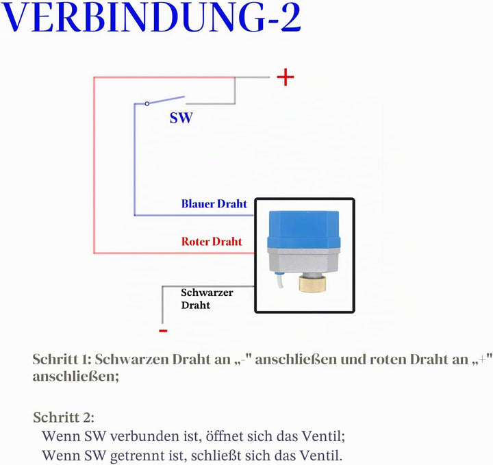 2 Modi - 2 wege motorkugelhahn 12v zonenventil 2 wege ventil elektrisch 1/2 3/4 1 1-1/4 1-1/2 2 zoll