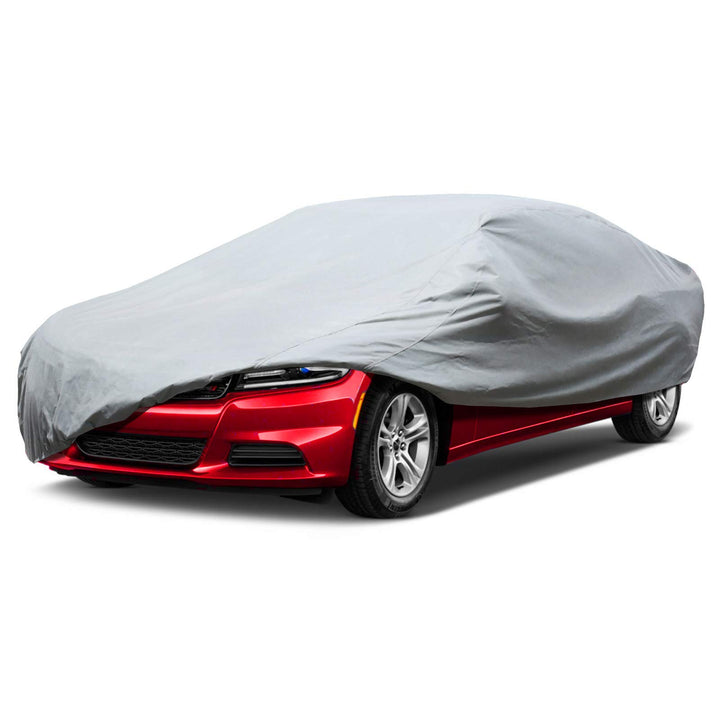 Leader Accessories 4-lagige atmungsaktive Vollgarage Autoplane leichte Ganzgarage Autoabdeckung für