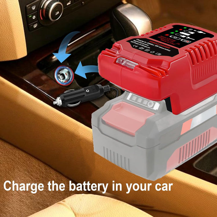 TPDL Car Batterieladegerät für Einhell 18V Power X-Change Akku, Auto-Ladegerät kompatibel mit Einhel