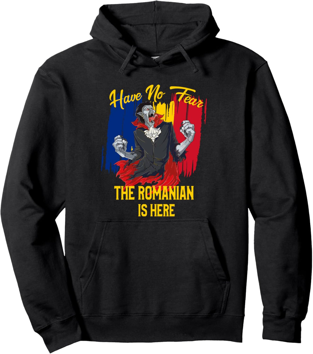 Funny The Romanian Is Here - Rumänien Pullover Hoodie