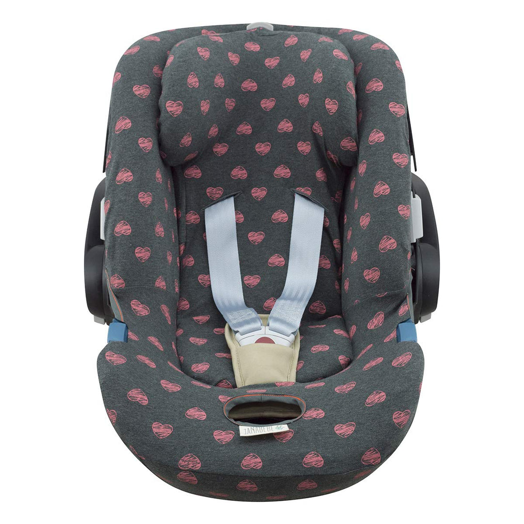 JYOKO Kids Bezug für Autositz kompatibel mit Cybex Aton Cloud- Q-M-2-4-5, aus Baumwolle (Aton 2, Flu