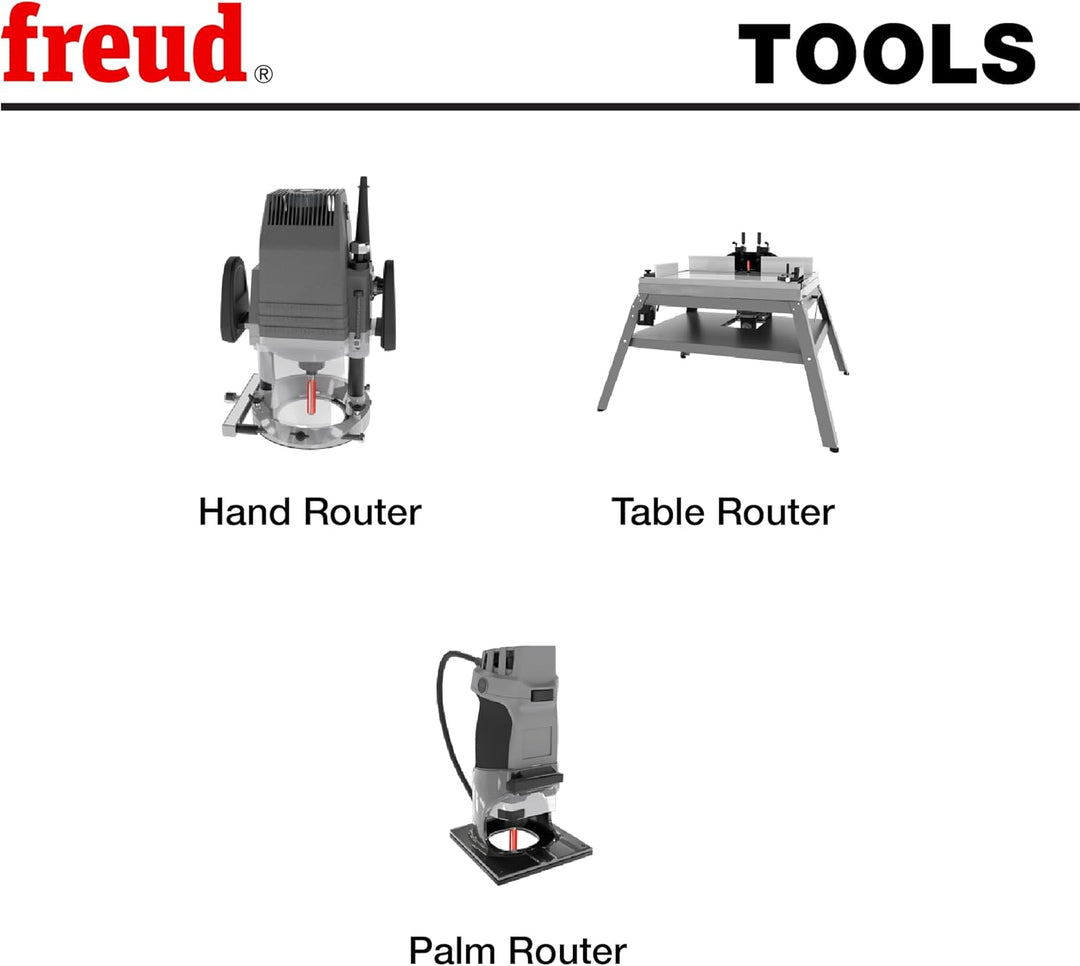 Freud Ober- und Unterlager-Bit, ideal für Musterarbeiten, Laminatführung und allgemeine bündige Schn