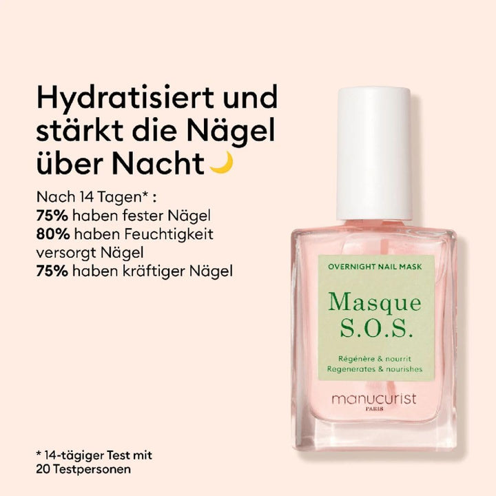 Manucurist SOS-Maske – Nagelpflege - Nachtmaske für Nägel – Nail Care Mask for Nails - Pflege beschä
