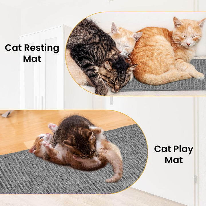 2 Stück Kratzwand für Katzen, Kratzmatte Katze Wand 50 x 25 cm, Eckenschutz Katze, Sisal Katzen Krat