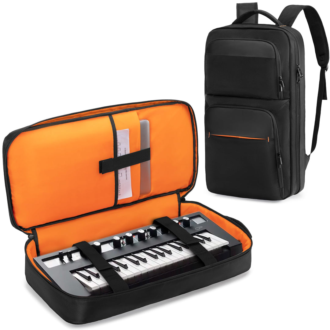 Tragbarer Rucksack für 37 Tasten Klaviertastaturen, Tragetasche für MIDI-Keyboard-Controller, Schutz