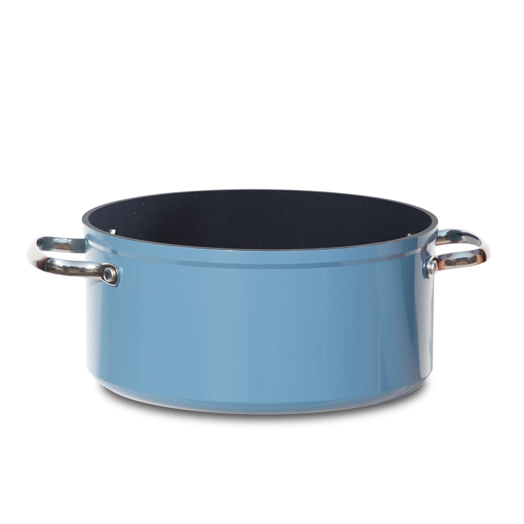 Nuwave 4,7L gesunder Duralon Blue Keramik Antihaft-Kochtopf, PFAS-frei, spülmaschinen- und ofenfest,