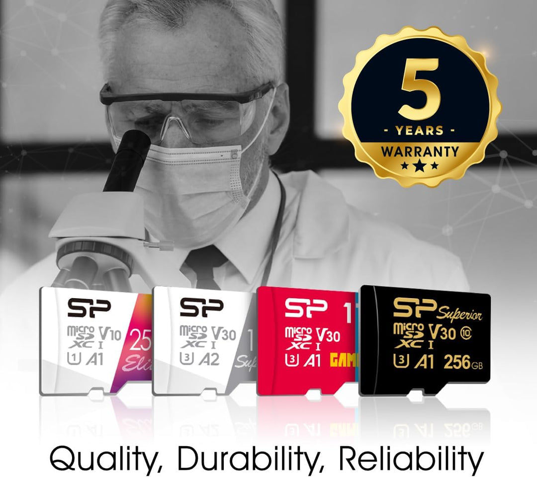 Silicon Power 512GB Superior Micro SDXC UHS-I (U3), V30 4K A2, Compatible with GoPro Hero 9 High Spe