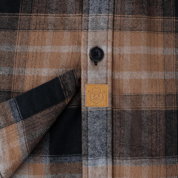 Dubinik® 6 oz Flanellhemd Herren Flanellhemden Herren Langarm Regular Fit Kariert Button Down Warm F