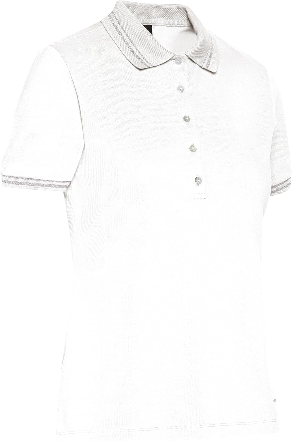 Geox Damen W Polo Shirt XS Optical White, XS Optical White