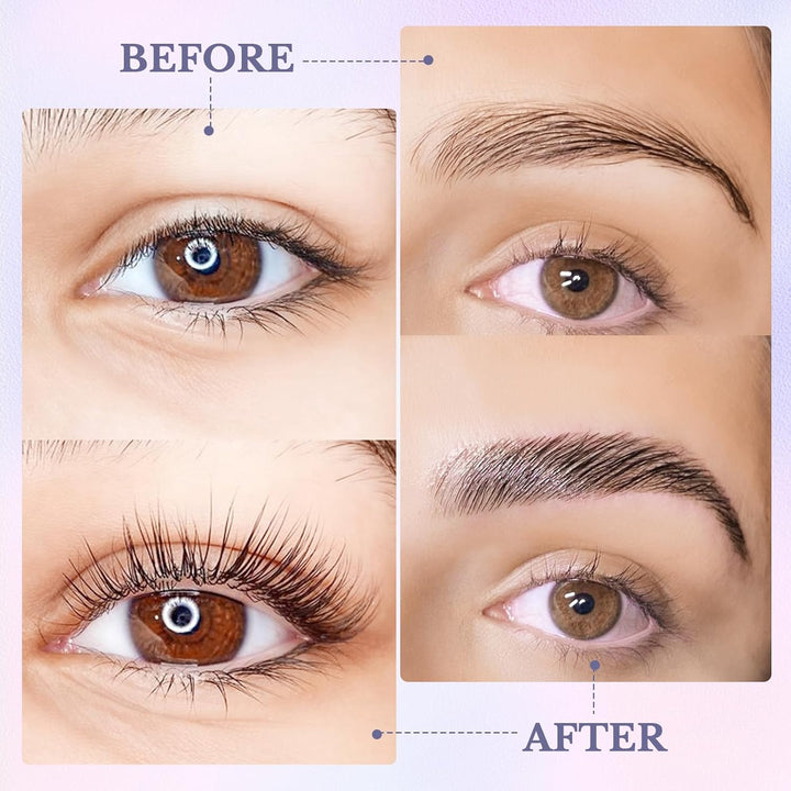Libeauty Wimpernlifting Set & Augenbrauen Lifting Set – Lash Lifting Kit für Natürlich Geschwungene
