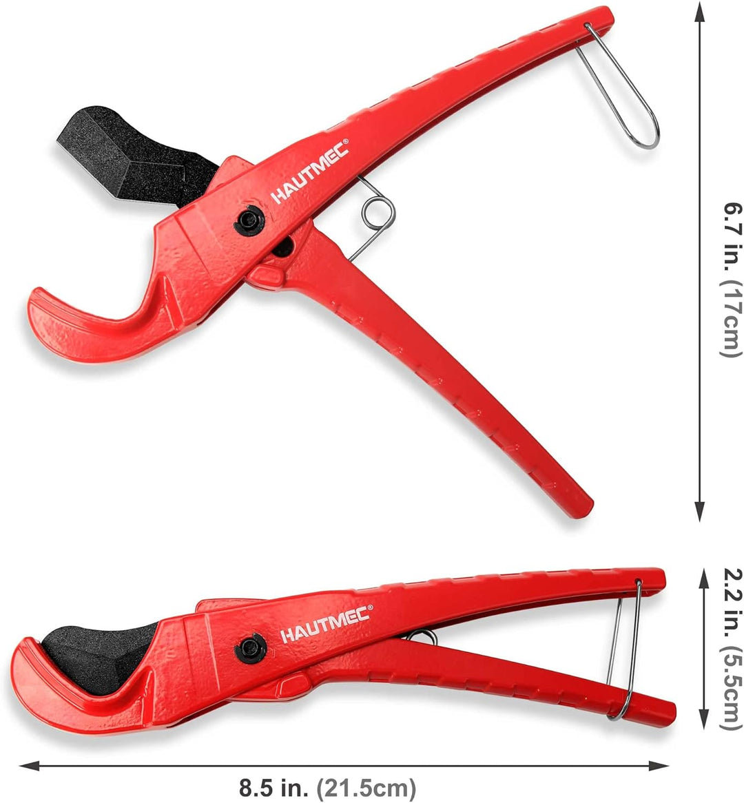 HAUTMEC PEX-Rohr- und Schlauchschneider zum Schneiden von 36 mm PVC-, CPVC-, PPR-, PEX-, Gummischläu