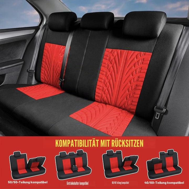 AUTOYOUTH Autositzbezüge, Vordersitzbezüge, mit geteilter Autobank, für Damen, komplettes Set, Sitzs