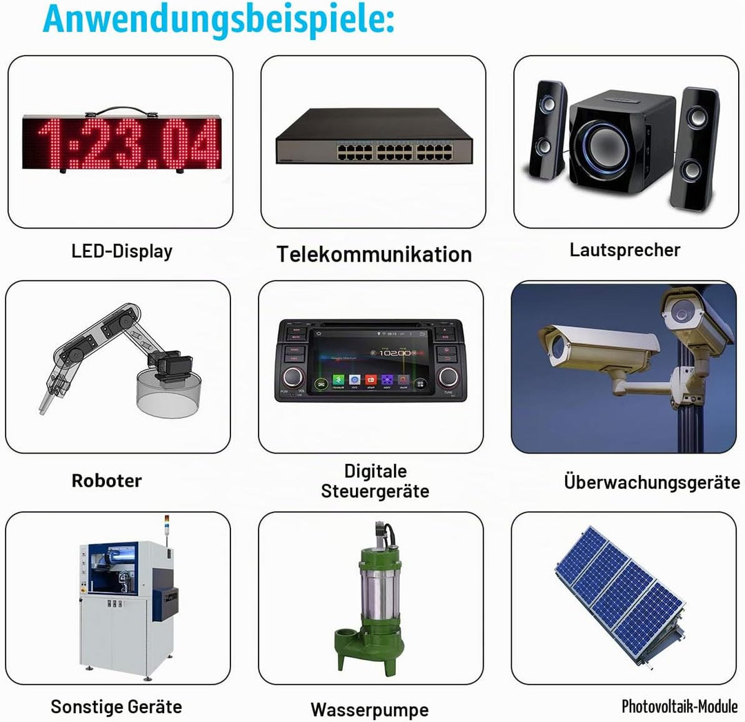 HOMELYLIFE DC 36V 24V 12V auf 12V Spannungswandler 3A 36W Abwärtswandler Auto Netzteil Wandler Wasse