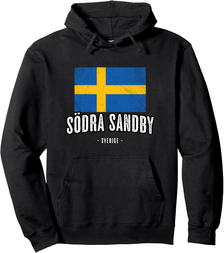 Stadt von Södra Sandby, Schweden | Sweden Schwedische Flagge Pullover Hoodie