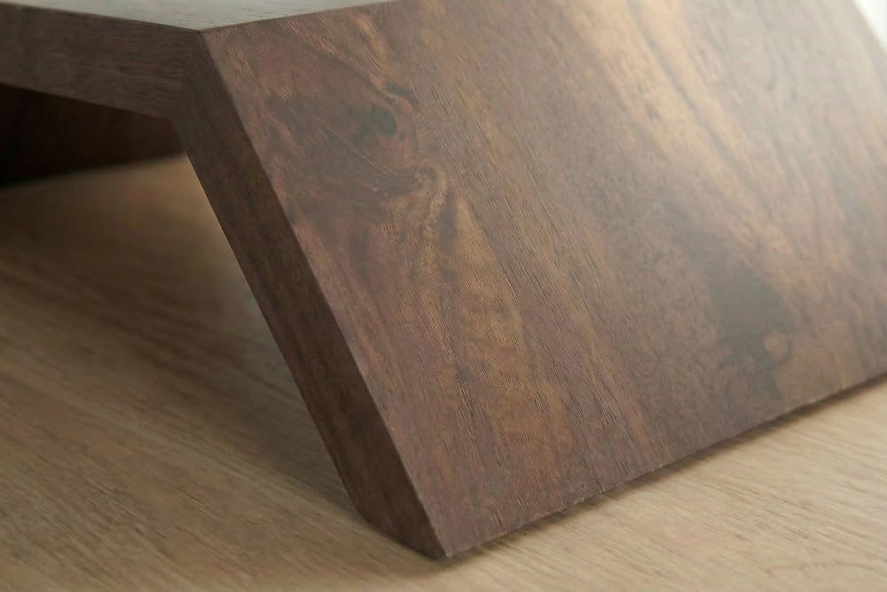 Riess Ambiente Massiver Monitorständer Gatsby - 50cm - braun - Mangoholz Laptoptisch | Unikat, indiv