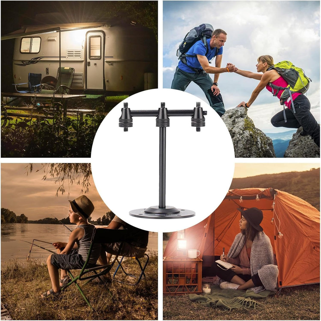 Laternenständer | Abnehmbarer Tisch-Lichtständer aus Aluminiumlegierung – Outdoor-Camping-Lichtständ
