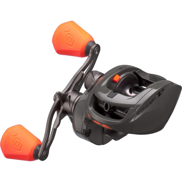 13 FISHING - Concept Z Slide - Baitcast-Rollen - inkl. Totenkopf-Kappe mit niedrigem Profil 200 Size
