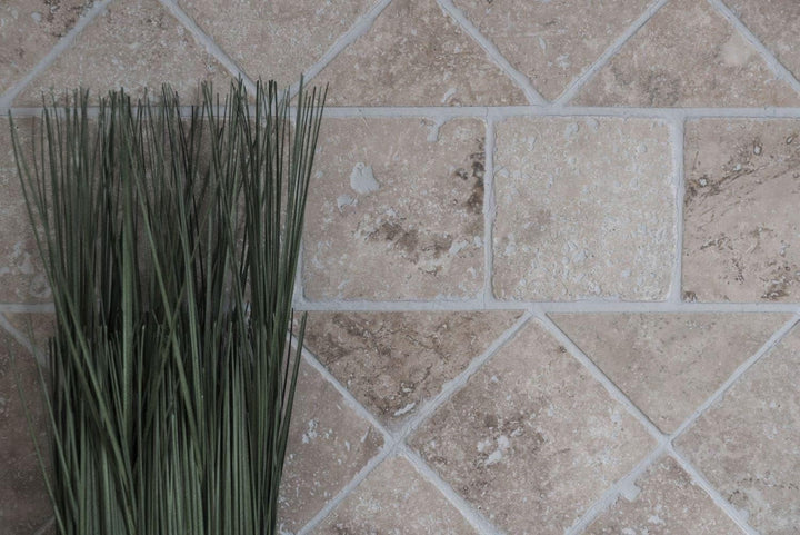Fliese Travertin Naturstein beige Fliese Chiaro Antique für BODEN WAND BAD WC DUSCHE KÜCHE FLIESENSP