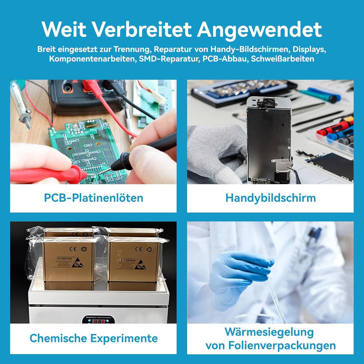 Heizplatte Löten 550W LED Mikrocomputer Vorheizplatte für SMD Lötstation, Lötplatte & PCB Heizplatte