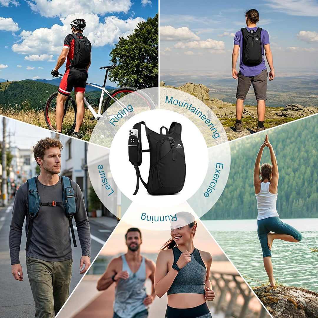 flintronic Wanderrucksack Herren Damen 18L, Rucksack Unisex Trekkingrucksack, Design Daypack Faltbar