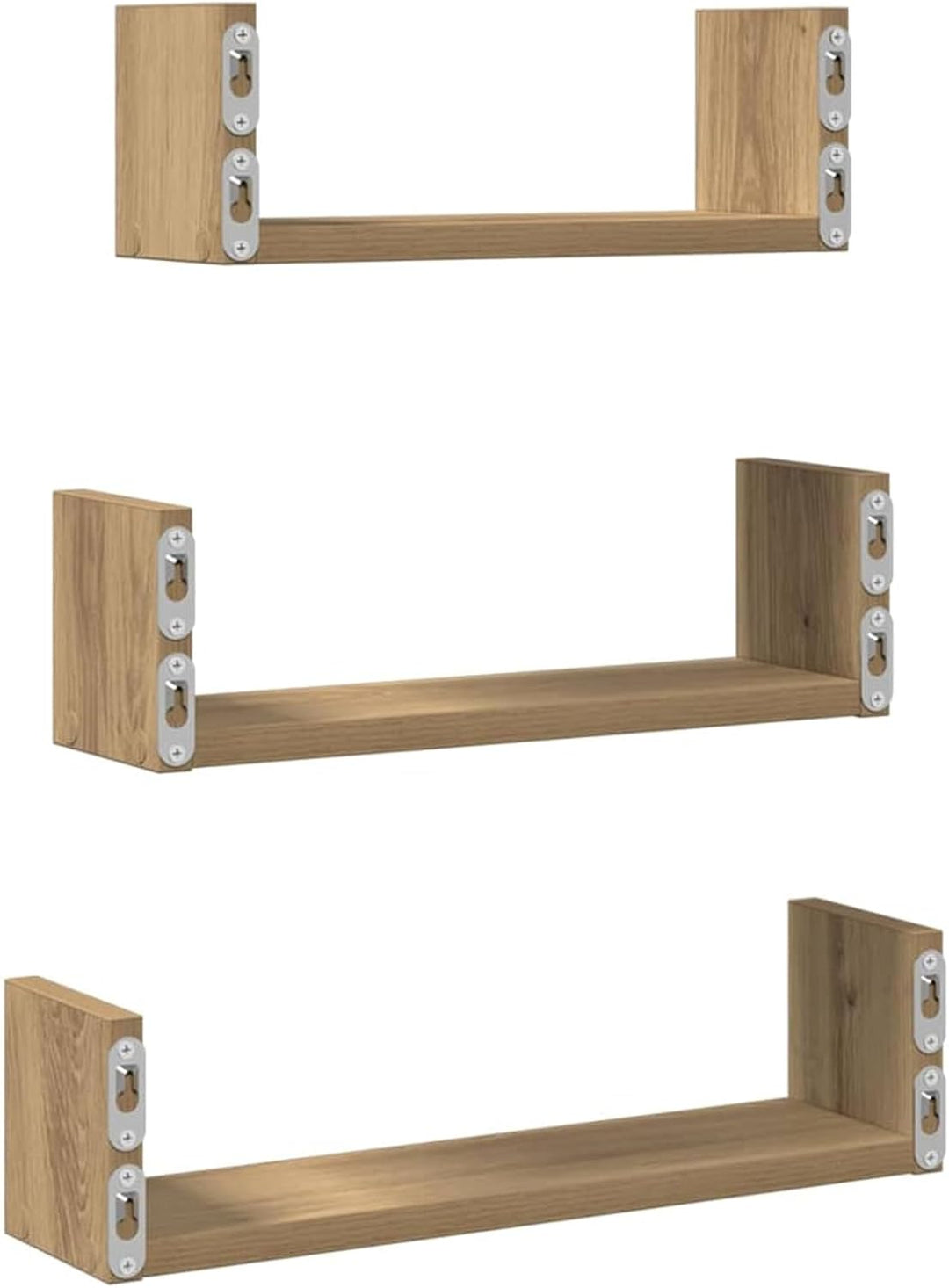 Wandregale Artisan-Eiche Holzwerkstoff 40-30 cm | Regale für Wohnzimmer und Küche Model853316 40 x 1