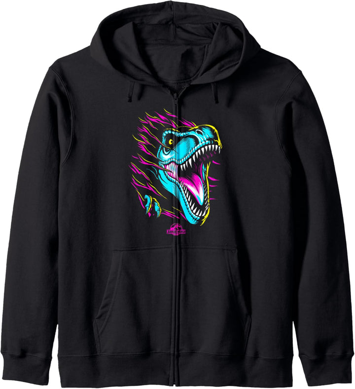 Jurassic World Neon T-Rex Kapuzenjacke
