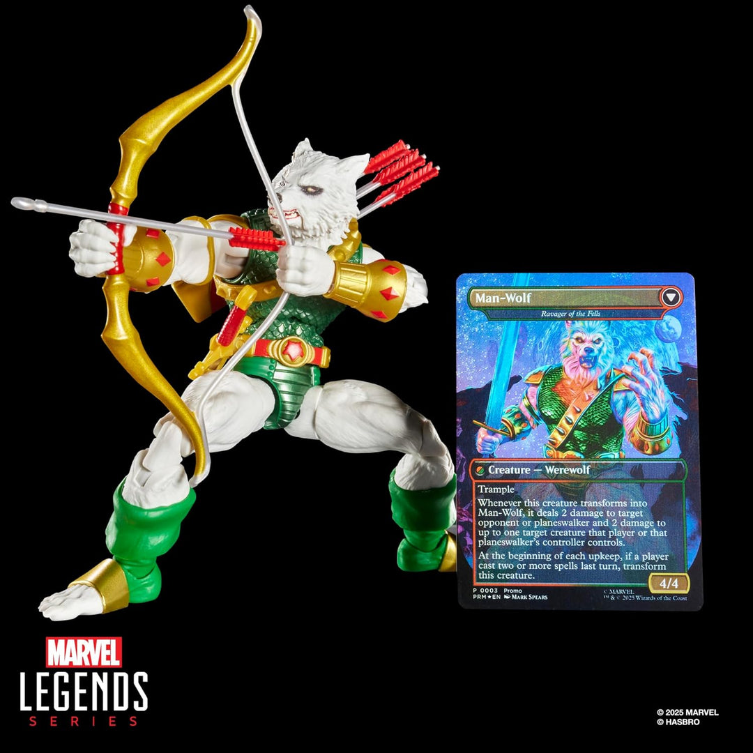 Hasbro Marvel Legends Series Magic: The Gathering Man-Wolf, Spider-Man Action-Figur Plus Exklusive F