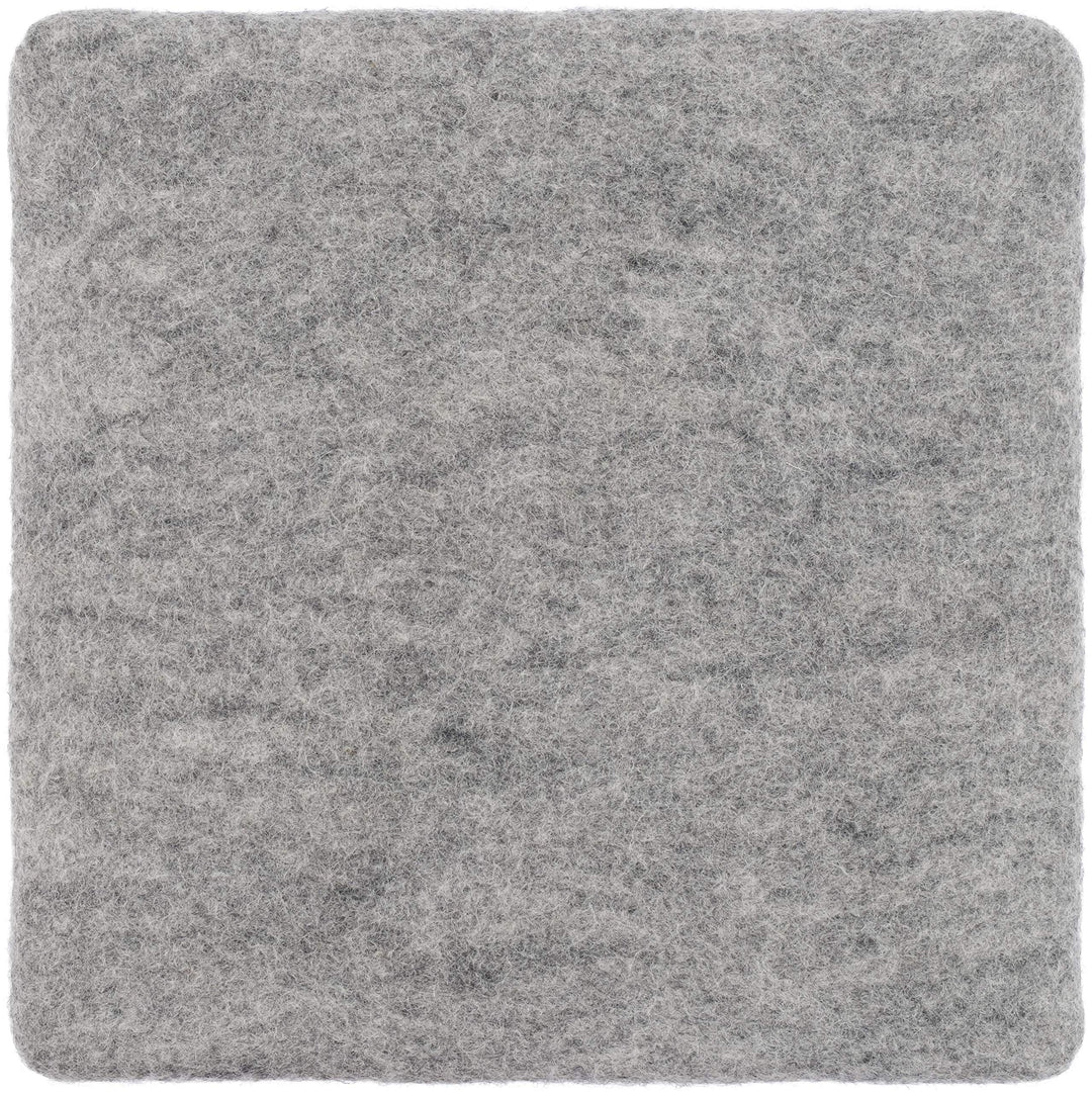 myfelt Flache Filz Sitzauflage, Filz Stuhlauflage - Carl - quadratisch, 36x36 cm, Beige Grau Meliert