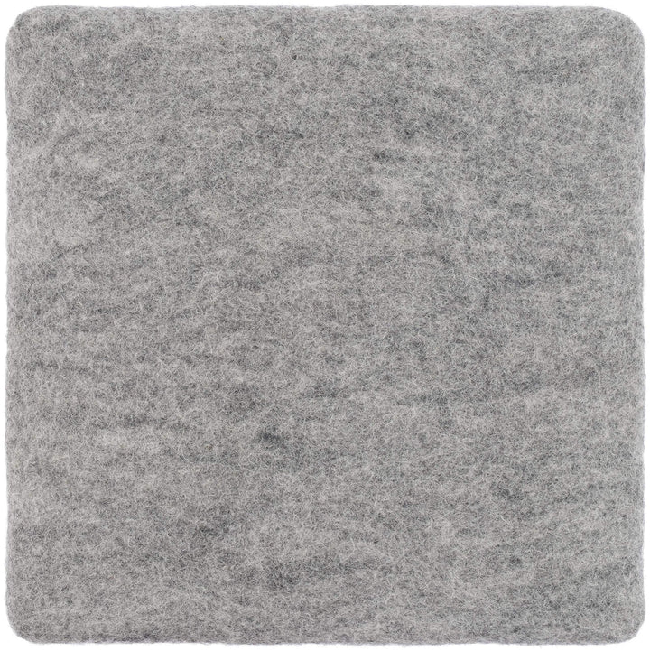 myfelt Flache Filz Sitzauflage, Filz Stuhlauflage - Carl - quadratisch, 36x36 cm, Beige Grau Meliert