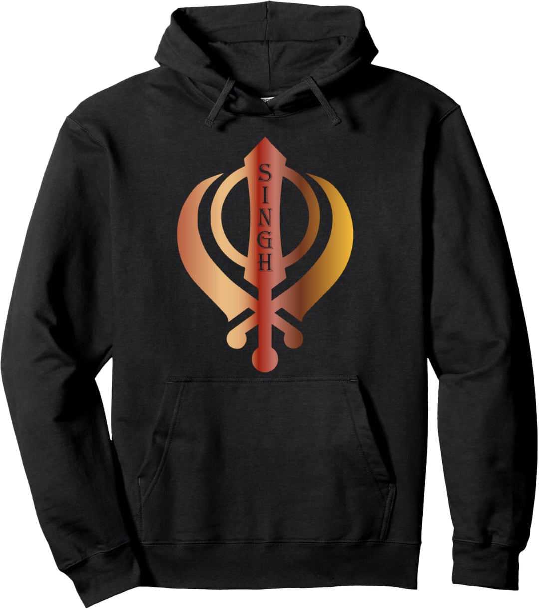 Earthtone Sikh Khanda Singh Pullover Hoodie