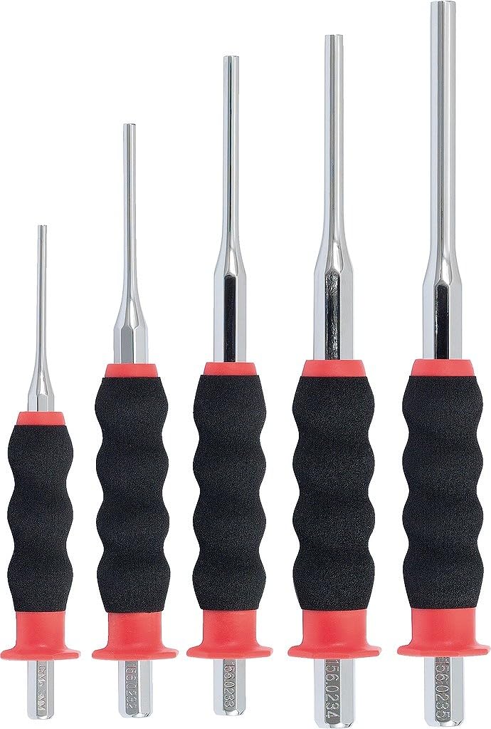 KS Tools 156.0230 Durchtreiber-Satz, CrMo, 5-tlg. zylindrisch