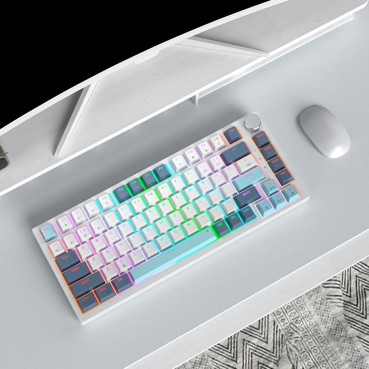 SOLIDEE Verkabelte Mechanische Gaming Tastatur 75 Prozent,hot-swap-fähige Mechanische Tastatur mit G