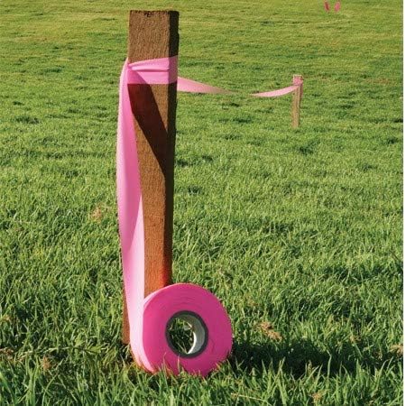 10 Stück Markierungsbänder 100m x 25,4mm x 0,13mm kältebeständig bis -40°C klebfreies Vermessungsban