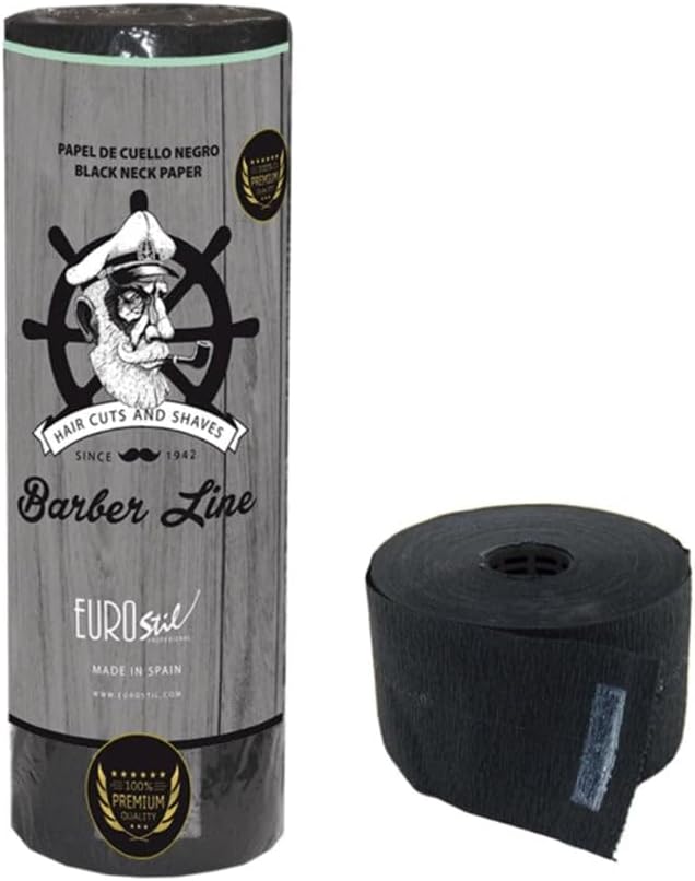 Barber Line Premium-Papier für Barbereien und Friseursalon in Schwarz