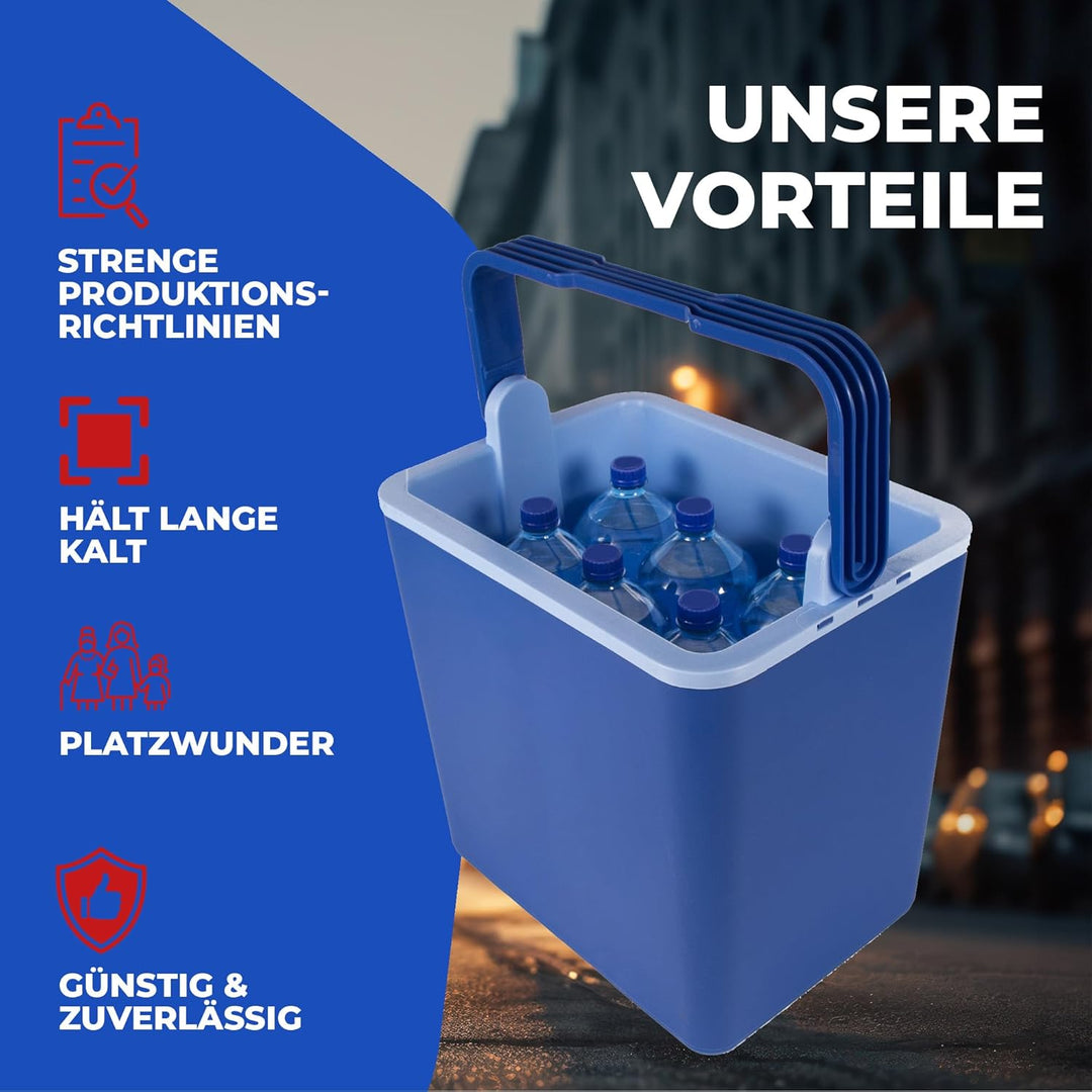 Kühlbox Coolbox Thermobox Picknick Camping 32Liter Warmhaltebox blau