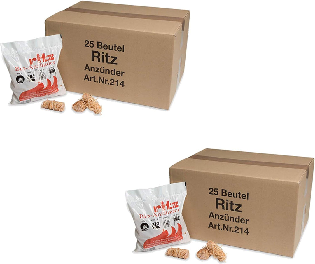 Ritz Bio Anzünder 650 Stück | Kaminanzünder | Holzanzünder | Grillanzünder | Brennholzanzünder | Hol