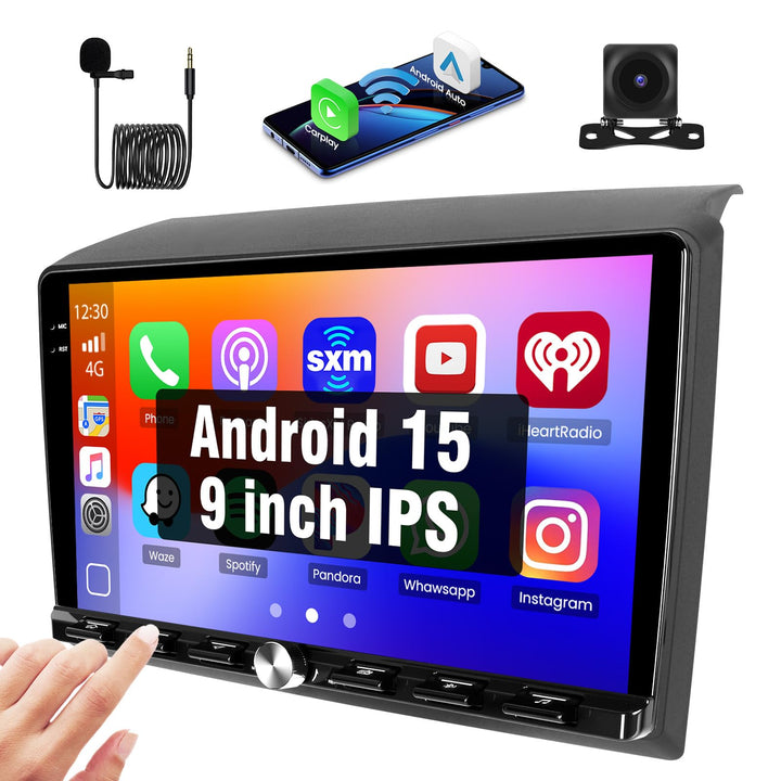 Hikity 2+64G Android 15 Autoradio für FIAT DUCATO 2010/Citroen Jumper/Peugeot Boxer, 9" IPS Touchscr