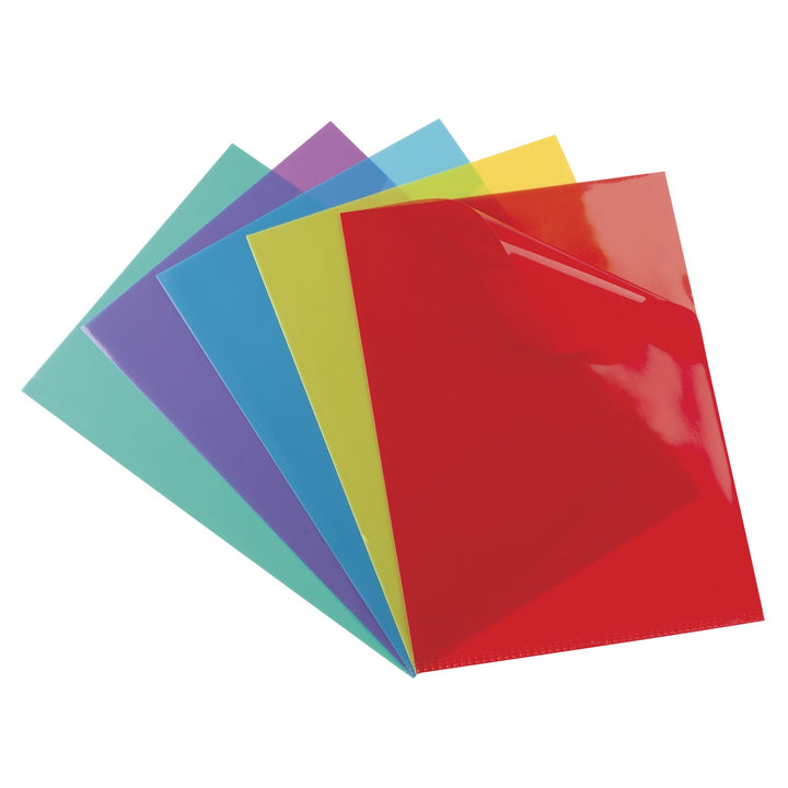 Elba 100206665 Sichthüllen, DIN A4, aus PVC, 0,15 mm, transparent ( 100 Stück ) Assorti Boîte de 100