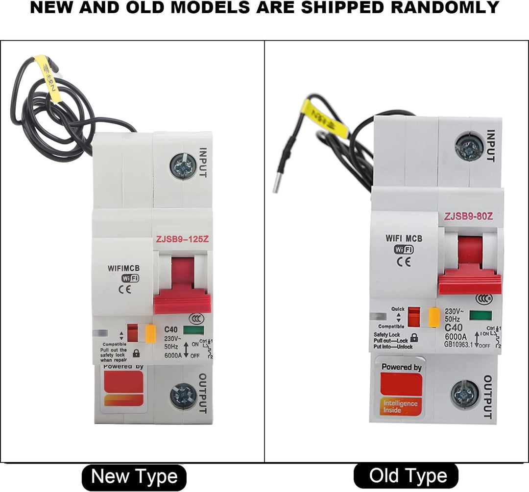 AC220V Smart WIFI-Leistungsschalter Miniatur-Leistungsschalter PA66-DSM Flammhemmende Shell-Unterstü