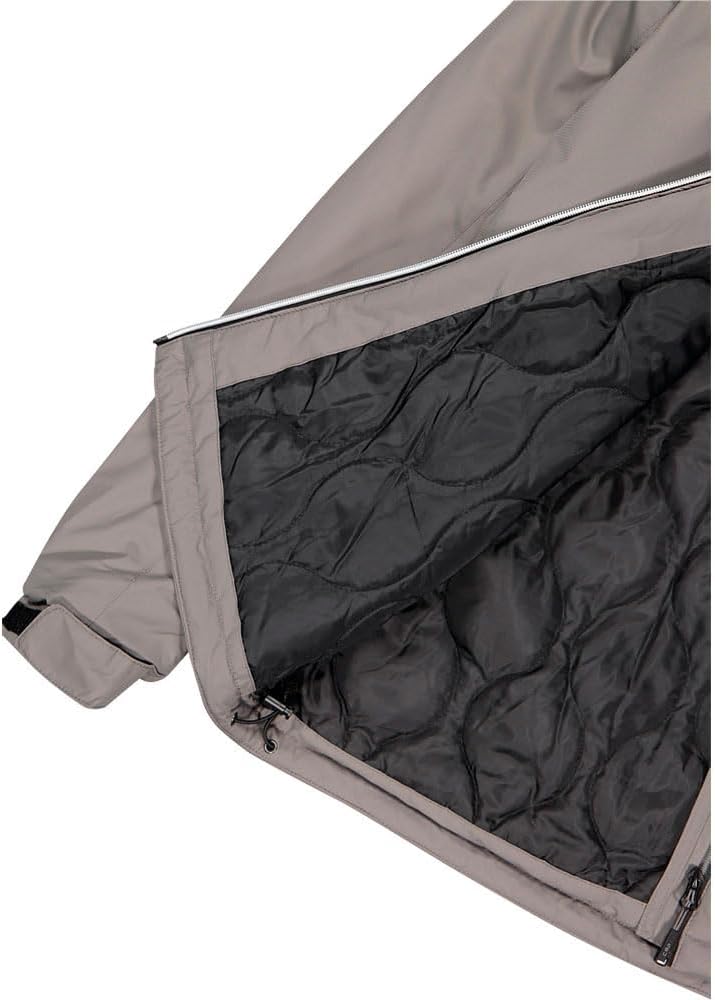 CMP Herren Hoodie Jacke Isolationsjacke Kunstfaserjacke 54 Dark Grey