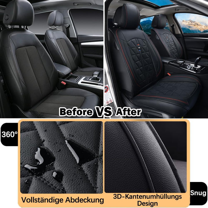 Autositzbezüge Auto Vordersitz 2 Stück Set Autositzbezüge Leder Universal Set Geeignet Für Mitsubish