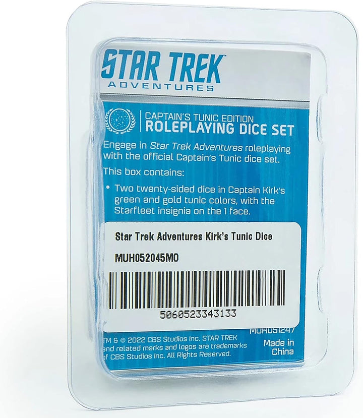 Modiphius Entertainment | Star Trek RPG Kirk's Tunic Dice Blister | Role Playing Game | English
