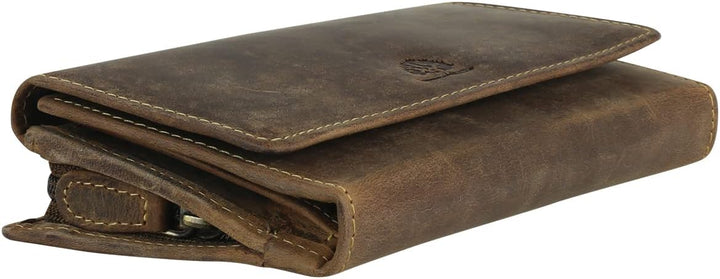 Greenburry Vintage Geldbörse Leder 18 cm (braun), braun