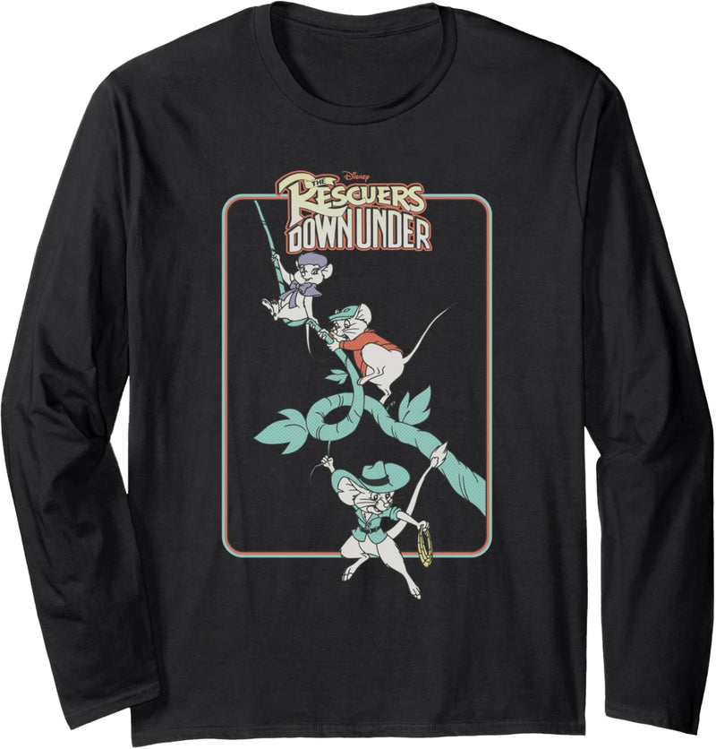 Disney The Rescuers Down Under Movie Retro Langarmshirt