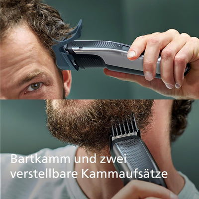 Philips Barttrimmer S5000 – Elektrischer Bartschneider für Herren, Kammaufsätzen, Lift und Trim Pro-