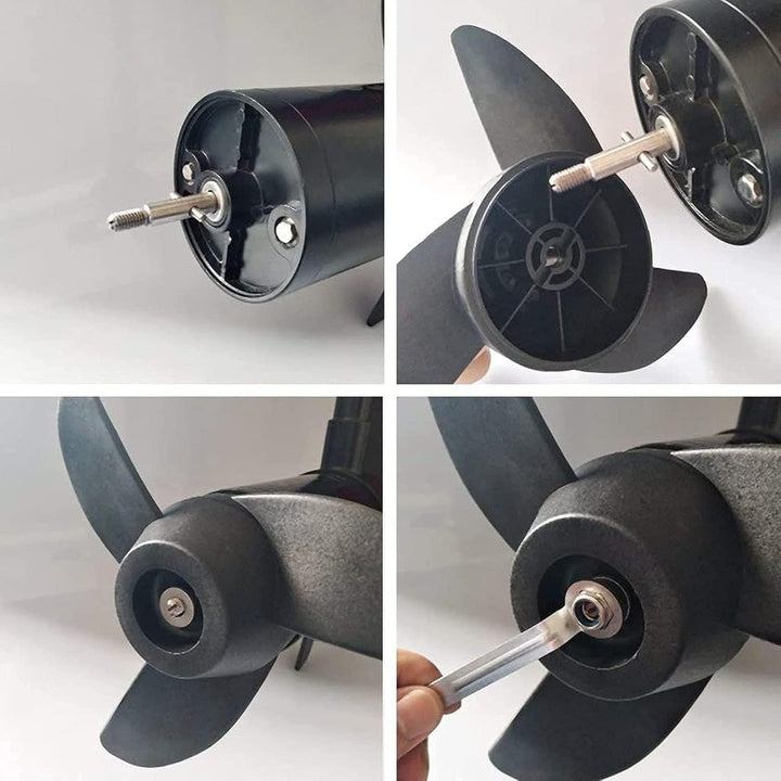 EVGATSAUTO Abluftventilator, 12-V-Entlüftungsventilator mit Motor, 7 Flügel, Starker Wind, Zubehör f